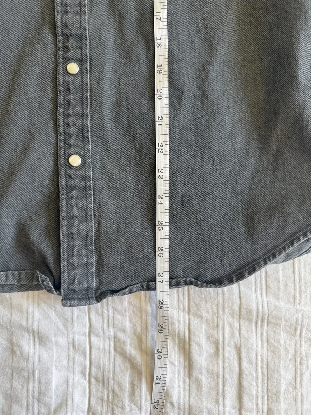 J. Crew Men's Charcoal Button-Down Western Shirt